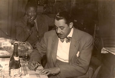 Leroy Haynes and  Cab Calloway American restaurant Paris