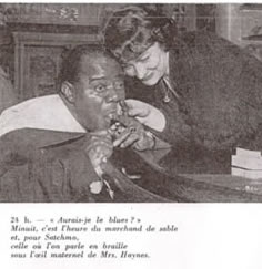 Louis Armstrong and Gabby Haynes American restaurant Paris